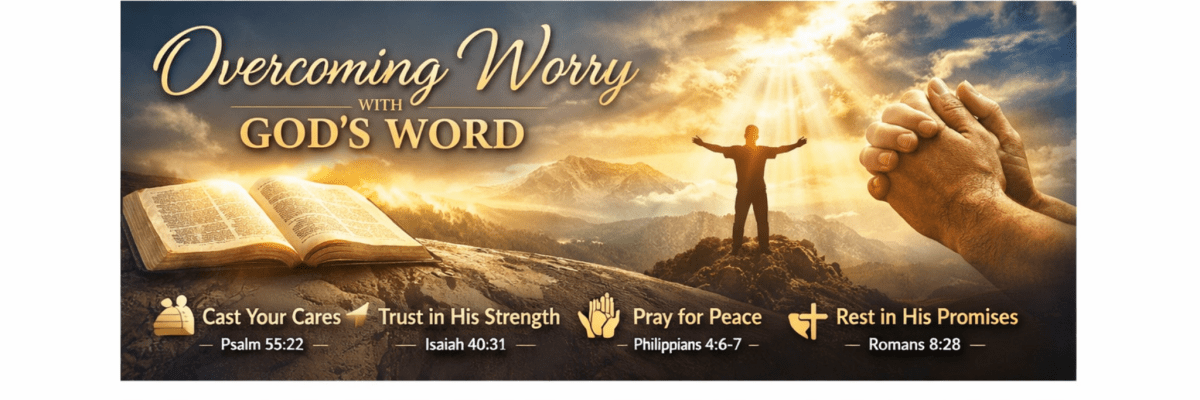 Overcoming worry with God's Word and prayer.