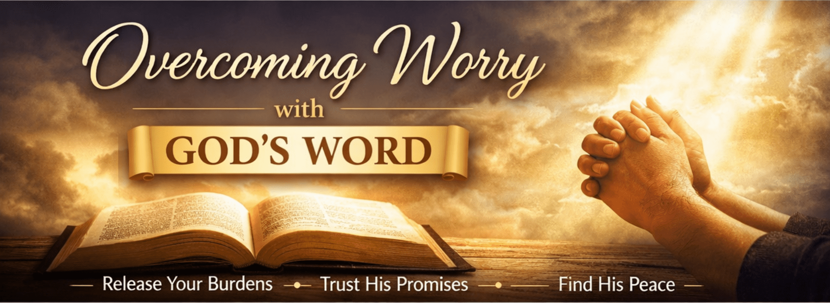 Overcoming worry through God's word and prayer.